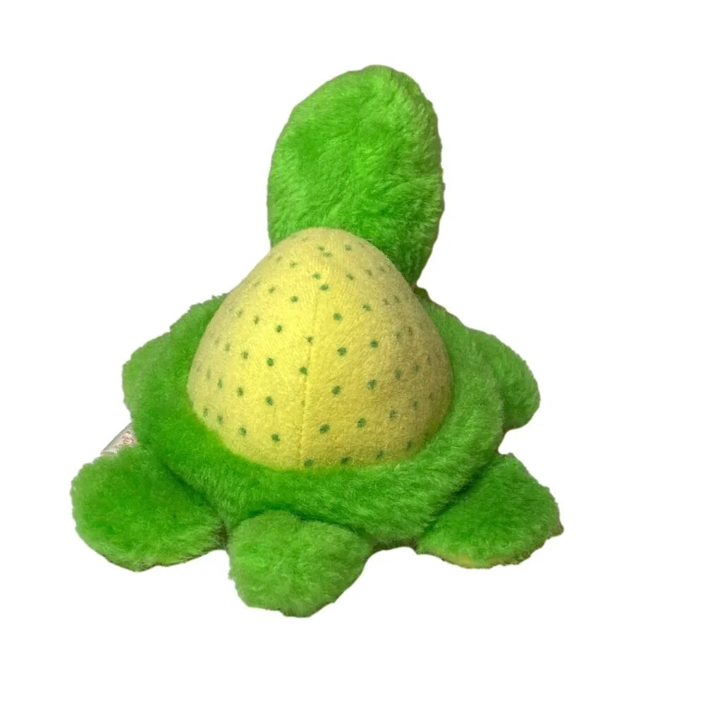 KENNER Green/Yellow Tea Time Turtle‎ Plush Strawberry Shortcake 1981 ~7in